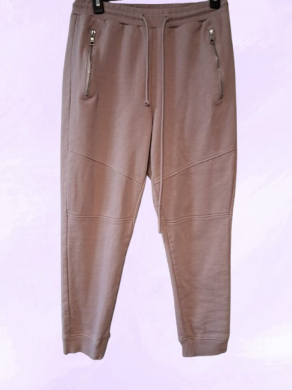 Nova Men sweatpants sweat pants joggers activewear in pink size medium.